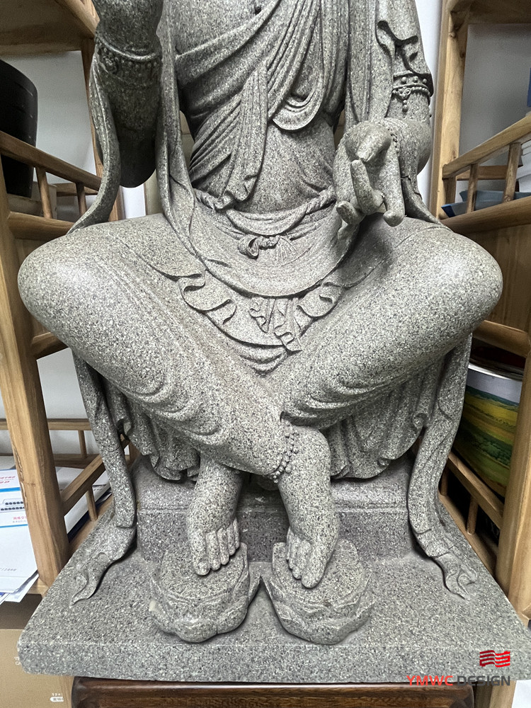 1 Color Marble Sculpture for Outdoor Stone Monument Production Custom Figure Buddha