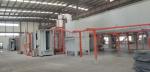 Professional Spray Coating Line Semi Automatic Centrifugal Mechanism White Blue