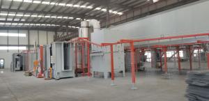 Quality Professional Spray Coating Line Semi Automatic Centrifugal Mechanism White Blue wholesale