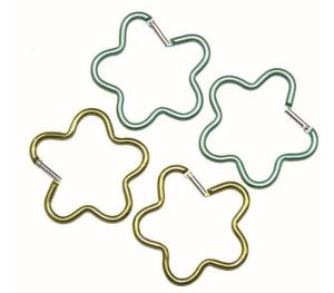 Quality Flower Shaped Not For Climbing Colors Assorted Aluminum Carabiner wholesale