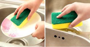 Quality Eco Friendly Dish Washing Sponge 10x7x3cm Size Not Easy To Drop Crumbs wholesale