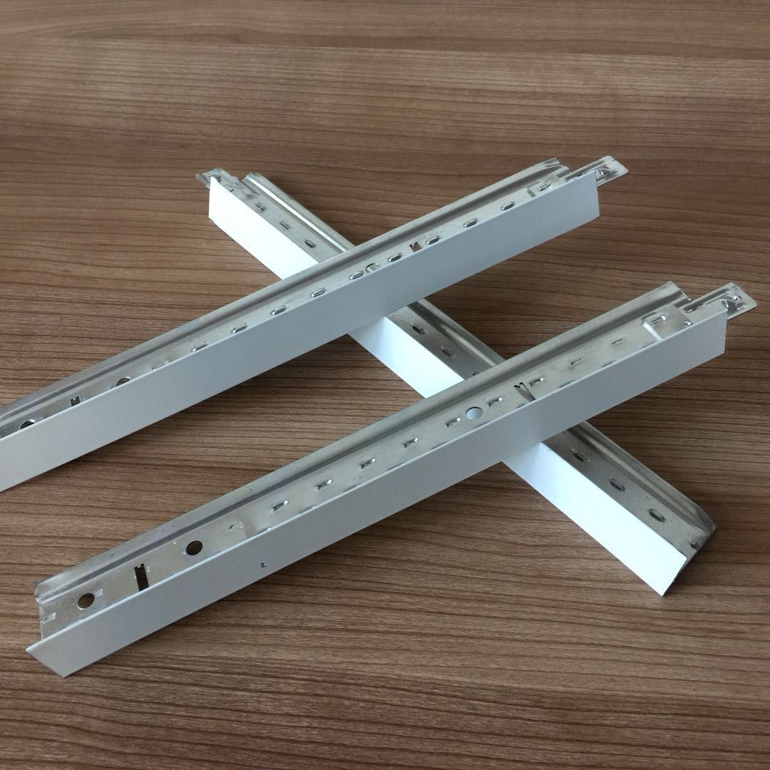 Large Scale Metal T Shaped Ceiling Keel Groove Galvanized Strip Steel Material