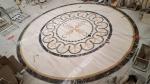 Hall Decorative Natural Stone Floor Medallions Nice Water Jet Pattern