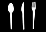 Eco Friendly Biodegradable Cornstarch Utensil Knife Fork Spoon