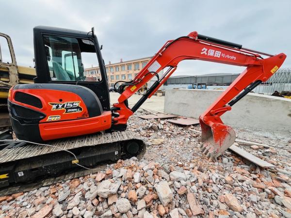 5 Ton Used Kubota KX155 Crawler Excavator Second Hand Excavator With 29.9KW