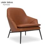 Wingback One Seater Couch Chair Navy Blue Yellow Upholstery Recliner Leather