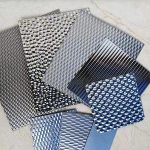 Quality 304 Customized Embossed Stainless Steel Sheet Cold Rolled Color Decorative Interior wholesale
