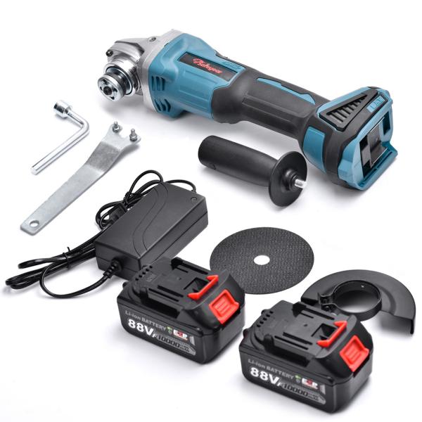 88V Hand Held Electric Portable Angle Grinder 10000mAh Electric Powered Tools