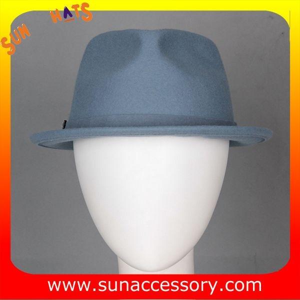 T9641161 Sun Accessory customized fashion winner 100% wool felt fedora hats,