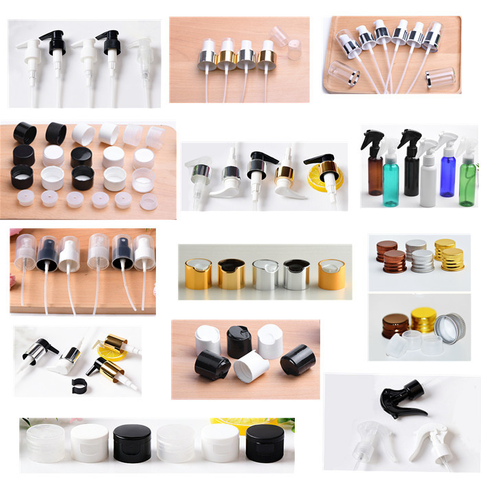 200ml Custom Logo Clear Amber Black Skincare Plastic flip cover Bottle