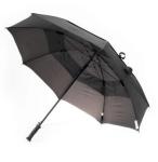 RPET Pongee Metal Frame Double Canopy Golf Umbrella With Fiberglass Ribs