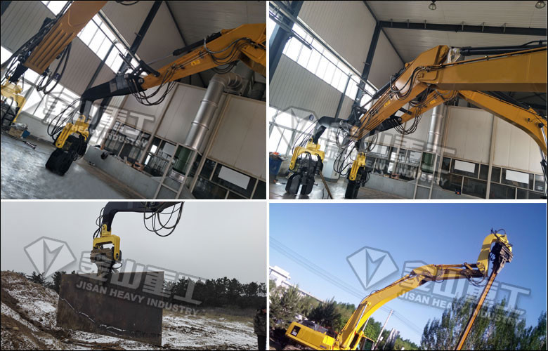 SK210 Excavator Vibratory Pile Hammer Changeable Gear High Efficiency
