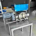 Stainless steel rotary valve with large flow cross-section, suitable for