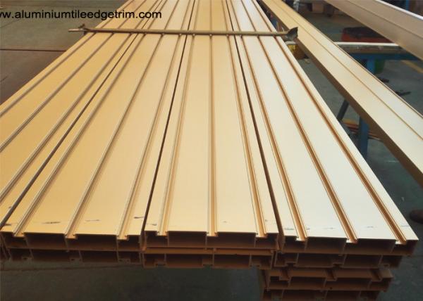 Elegant Ti Gold Aluminium Door Profiles / Heavy Sliding Door Outer Frame