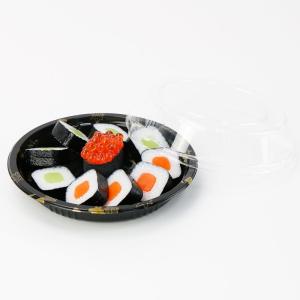 Quality Lid Disposable Plastic Food Container Pp Plate Tray Sushi Box wholesale