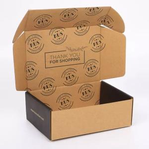 Quality Foldable Recycled Craft Paper Brown Corrugated Cardboard Boxes wholesale