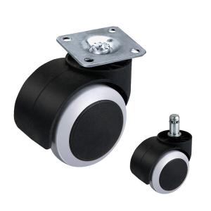Quality 2 Inch 35kg Loading Heavy Duty Furniture Casters With Twin Wheel wholesale