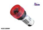 Professional Convenient Red Electrical Panel Indicator Lights AD22-22BMR