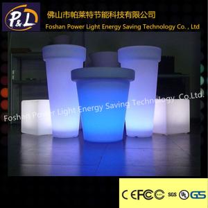 Quality Outdoor Furniture Decorative Plastsic Illuminated led pot wholesale