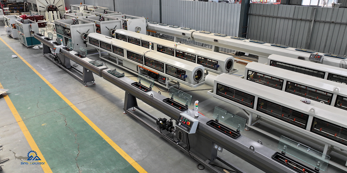ABA ABC 3 Layers Water Supply Hdpe Pipe Making Machine For Size 20-110mm
