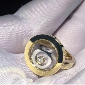 Quality 18K Gold Chopard Happy Spirit Ring , Heart Shape Natural 0.1 Carat Diamond Ring wholesale
