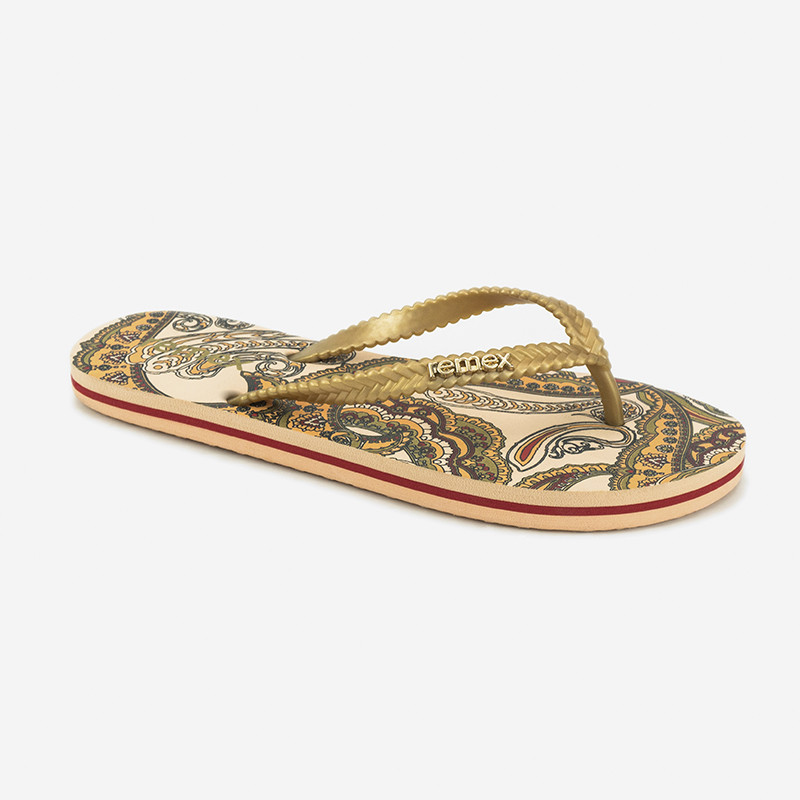 Lady Skid Resistant 39EU EVA Flip Flop With Classical Pattern For Beach