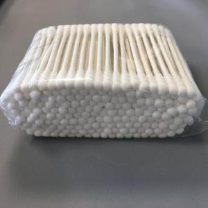 Quality Paper Handle White Cotton Bud Swab Round Head For Cosmetic Cleaning wholesale
