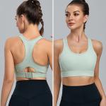 Running Crop Top Plus Size Sports Bra Active Stretch Shockproof With Breathable