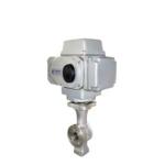 SUS316 Wafer Electric Regulating Ball Valve Stainless Steel Straight Through