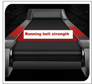 Quality Customized PVC Treadmill Running Belt Printing logo household commercial running belt manufactures wholesale
