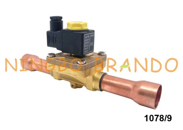 1078/9 Castel Type Solenoid Refrigeration Valve 1 1/8'' 12VDC 24VDC 110VAC