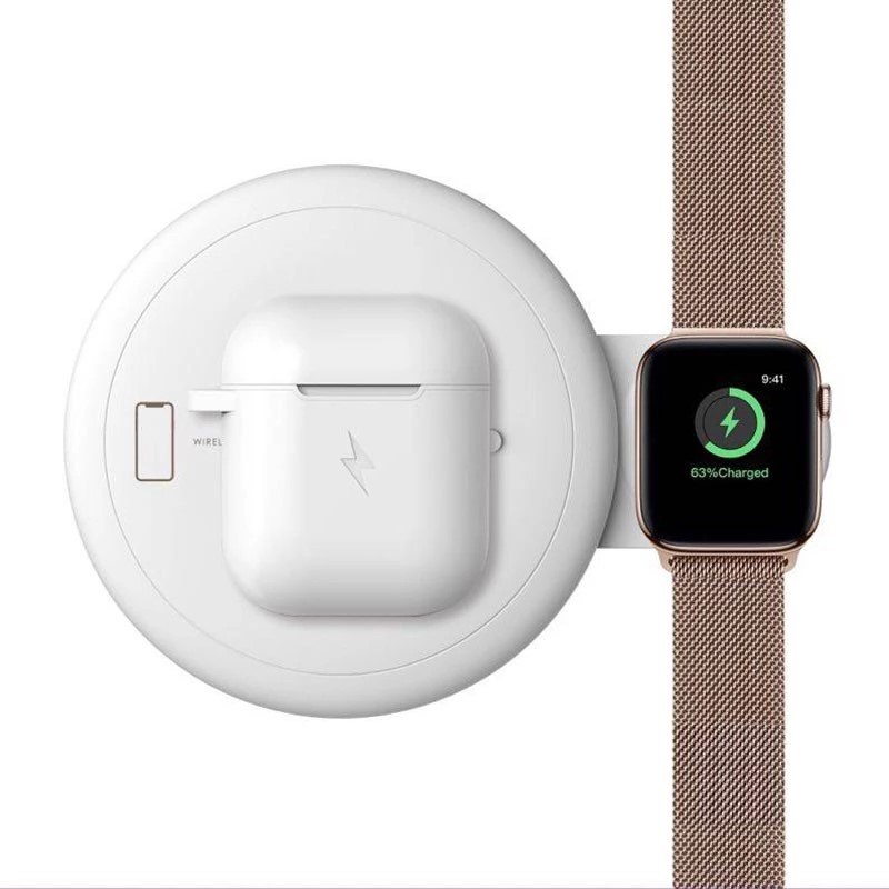 110-205KHz ABS 10W Qi Wireless Charger Pad For Mobile Phone