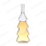 Industrial Beverage Sealing Type Glass Lid 350ml Christmas Tree Shaped Glass