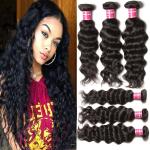 Grade 7A Deep Wave Hair 100% Indian Virgin Hair Unprocessed Hair Extension
