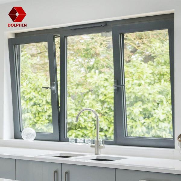 Panoramic Thermally Broken Glazed Casement Aluminum Tilt And Turn Windows With