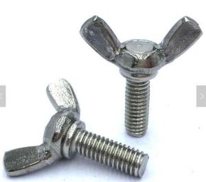 Quality DIN316 High Strength Flat Head Screw Butterfly Thumb Stainless Steel Regular Wing Nuts Screws wholesale