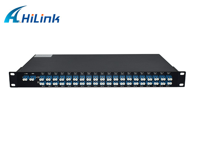 AAWG Passive Device DWDM Mux Demux 40CH Dual Fiber 1U Rack Mount 19 Inches