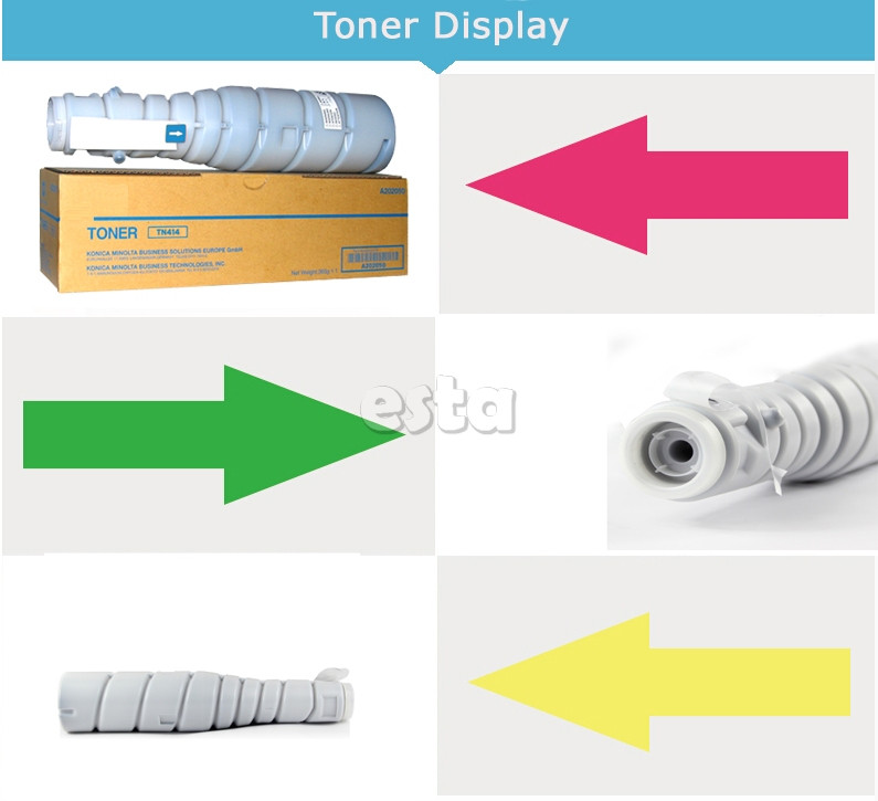 Black Printer Toner Cartridge Tn414 For Minolta Bizhub 363 / 423