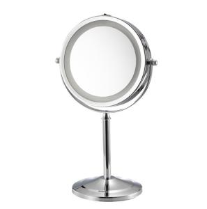 Quality European style fill light dressing table mirror HD double-sided beauty mirror bedroom bathroom metal vanity mirror wholesale