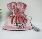 Jewelry Packing 12*15cm Velvet Tassel Drawstring Pouches