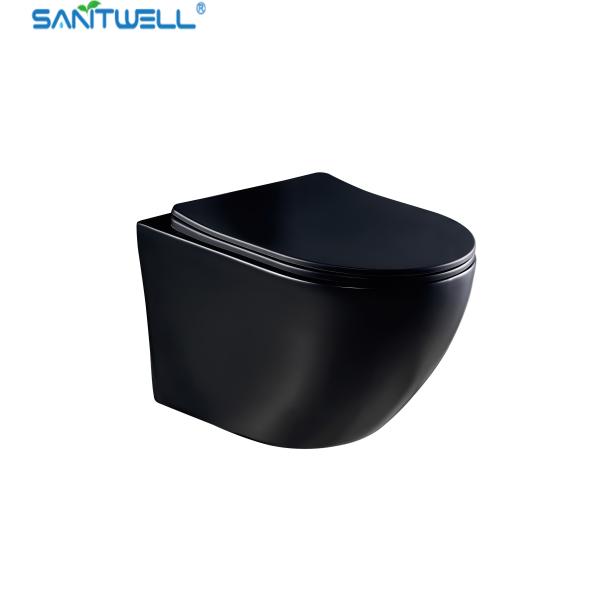 SWJ0325MB Bathroom wc Sanitary Ware white toilet bowl rimless flush for European