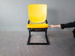 TUV Standard Riser Mounted Brackets Plastic Stadium Chair