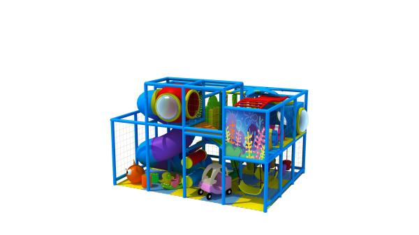 Cheap Blue Mini Size Kids Indoor Playground Equipment For Small Space KP190724 for sale