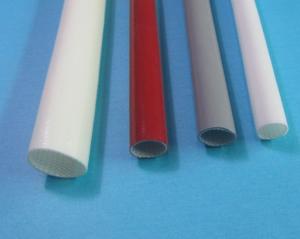 Quality Durable Silicone Rubber Fiberglass Sleeving UL224 VW-1 Flame Retardancy wholesale