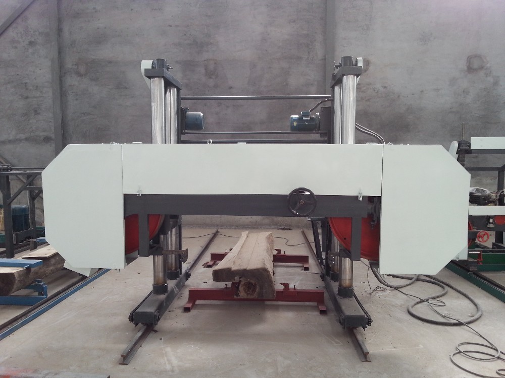 MJ2000 large size automatic wood cutting machine-Heavy Duty Large Size Horizontal Band Saw Mill