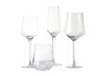 Hexagon 210ml Tulip Lead Free Crystal Champagne Glasses Slim Stem