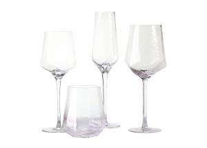 Quality 590ml Food Grade Lead Free Crystal Wine Glasses With Customized Logo wholesale