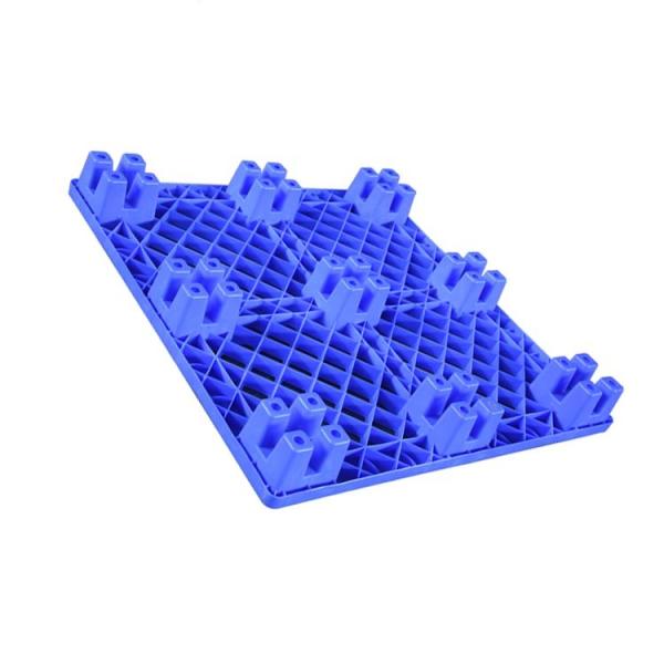 600Kg Dynamic Load 1100 X 1100 Plastic Pallets Nestable Blue HDPE For Medical /