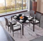 Hotel PE Rattan wicker chair Aluminium Outdoor Garden Patio stackable chair and