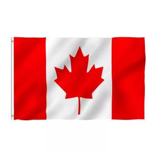 Quality 150cmx90cm Polyester World Flags Hanging Style Canada Country Flag wholesale